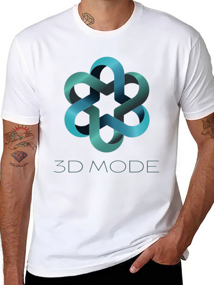 3D Mode Stylish Graphic Tee