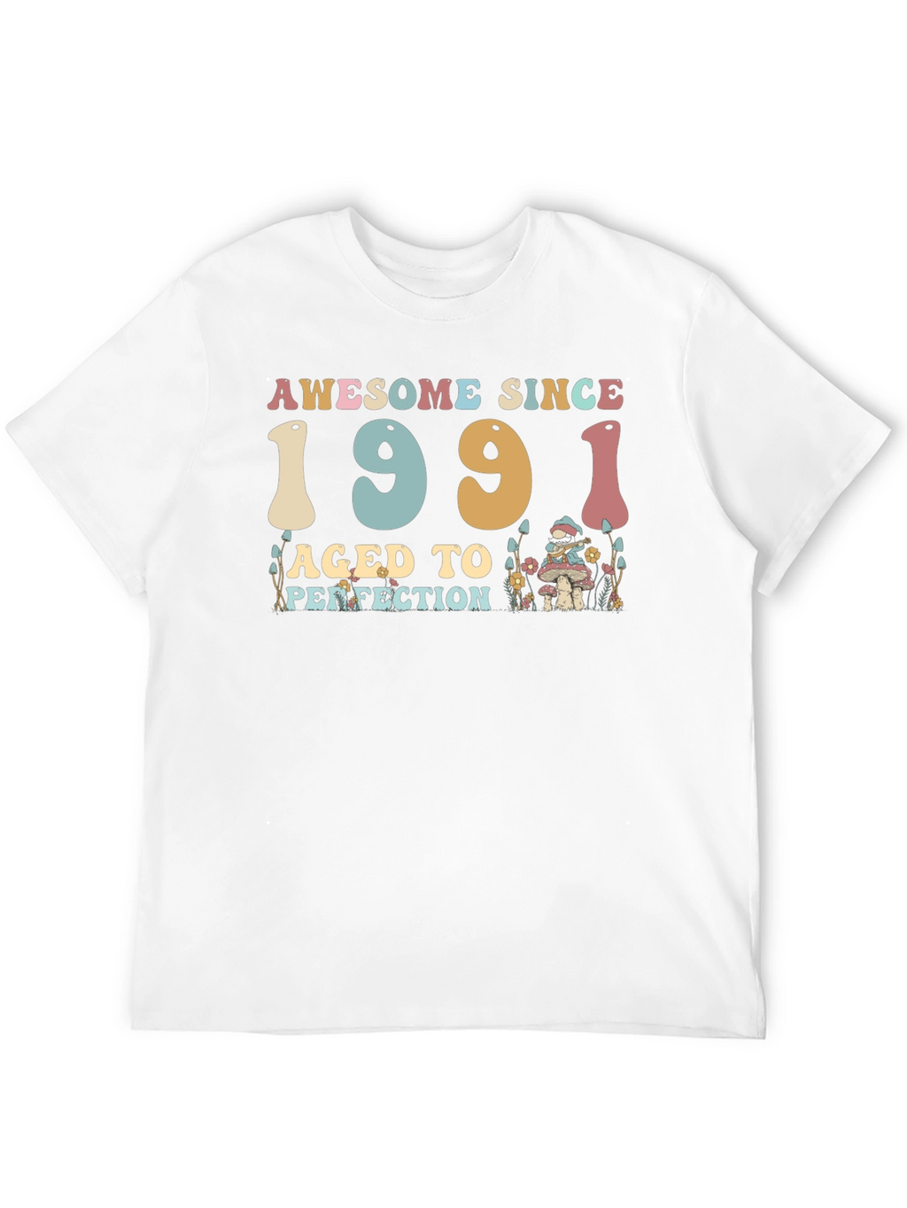 Awesome Since 1991 Aged to Perfection Black T-Shirt
