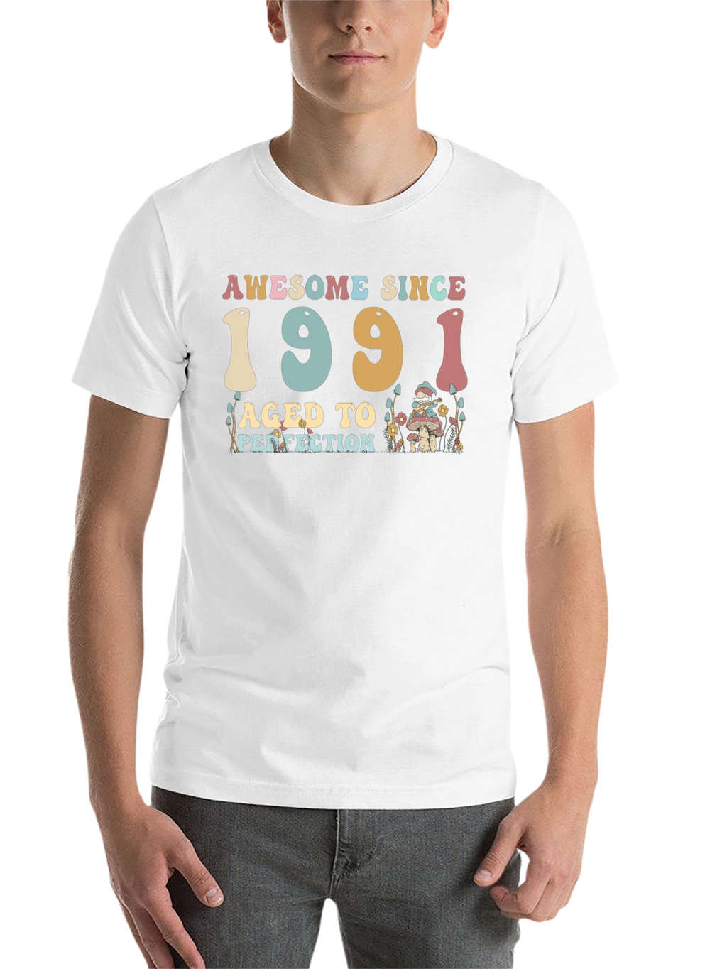 Awesome Since 1991 Aged to Perfection Black T-Shirt