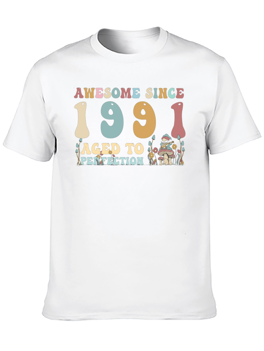 Awesome Since 1991 Aged to Perfection Black T-Shirt