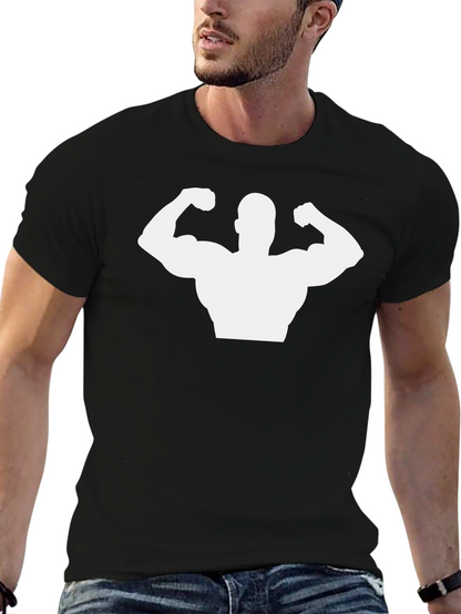 Muscle Man Graphic Tee - Black T-Shirt