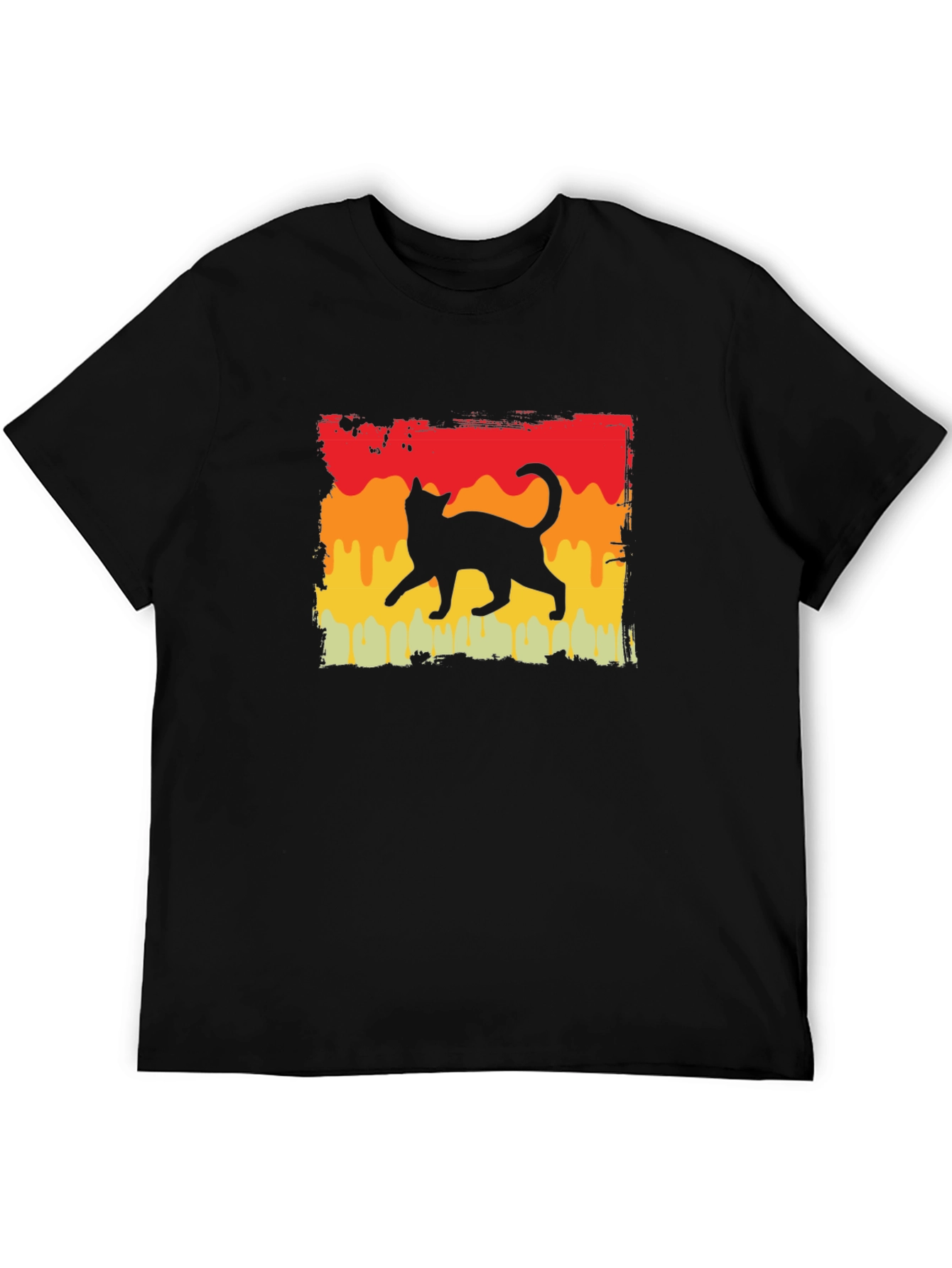 Retro Cat Silhouette T-Shirt