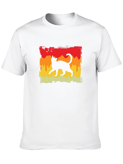 Retro Cat Silhouette T-Shirt