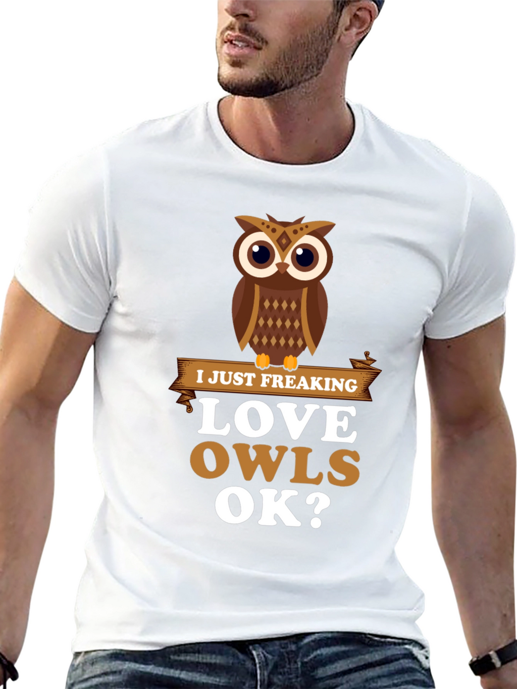 I Just Freaking Love Owls Graphic T-Shirt