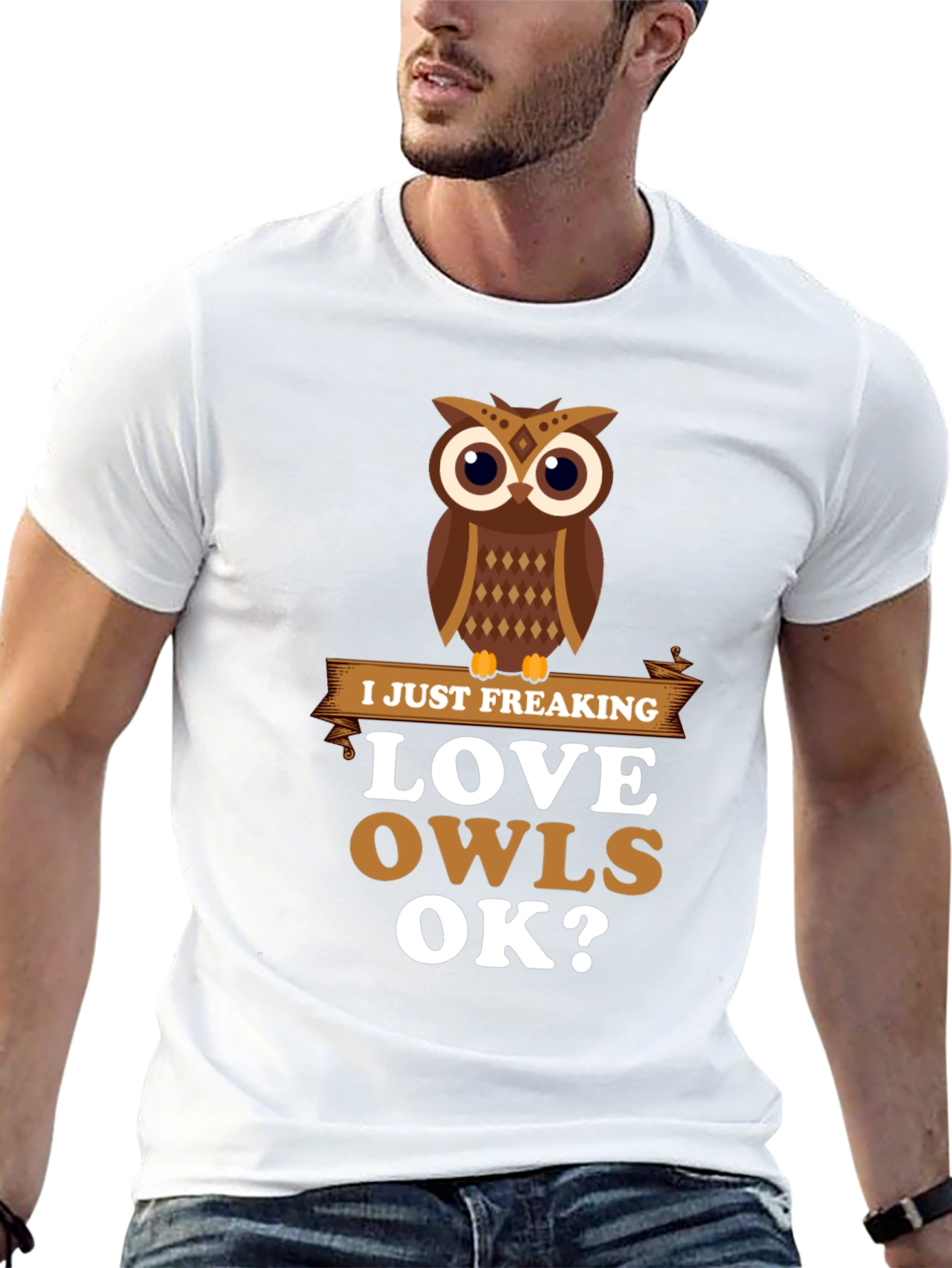 I Just Freaking Love Owls Graphic T-Shirt