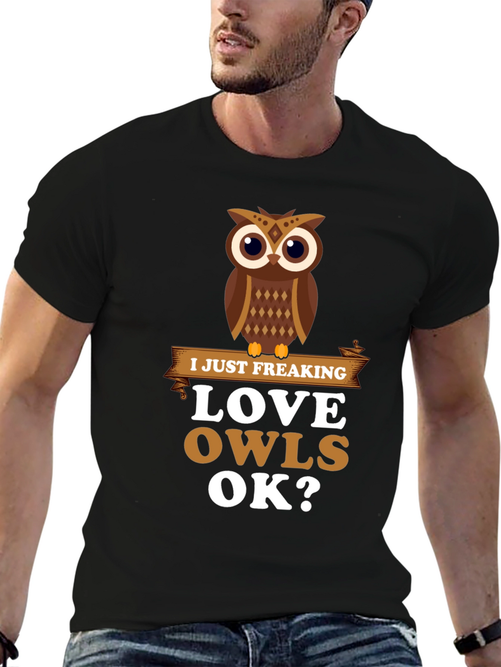 I Just Freaking Love Owls Graphic T-Shirt