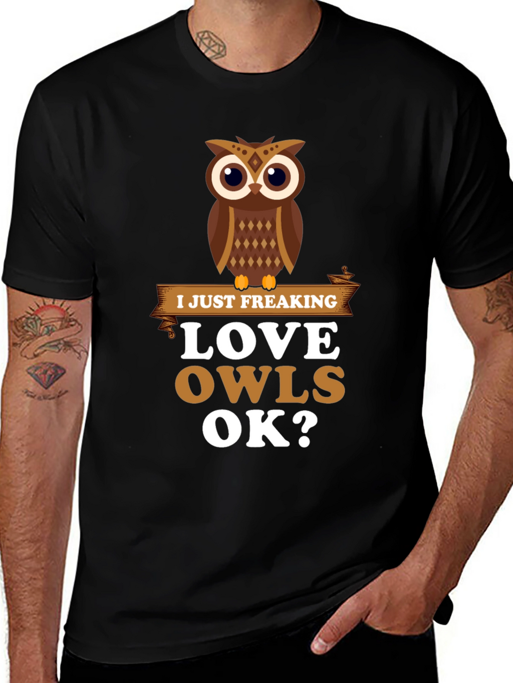 I Just Freaking Love Owls Graphic T-Shirt