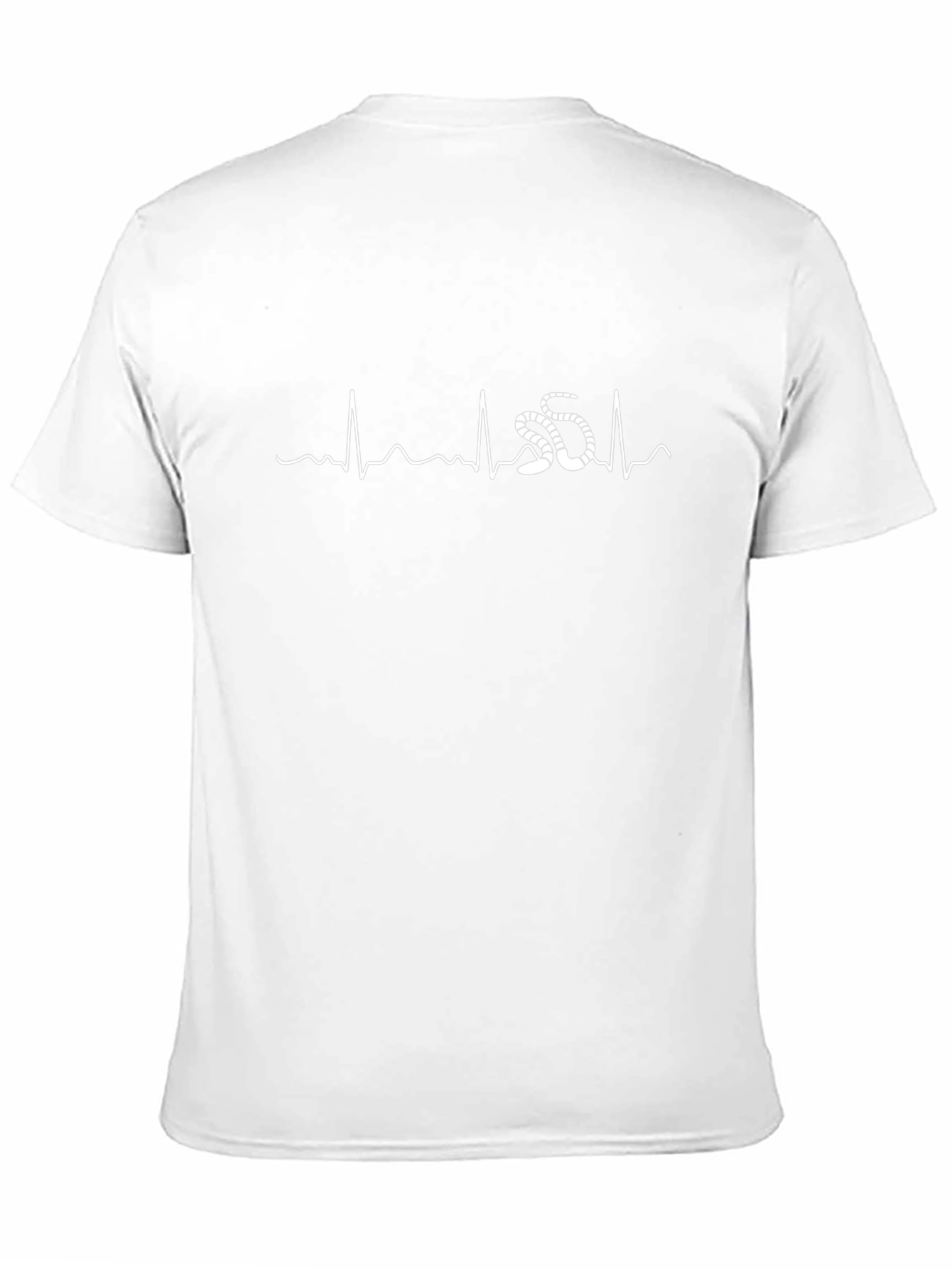 Snake Heartbeat Graphic Tee - Black