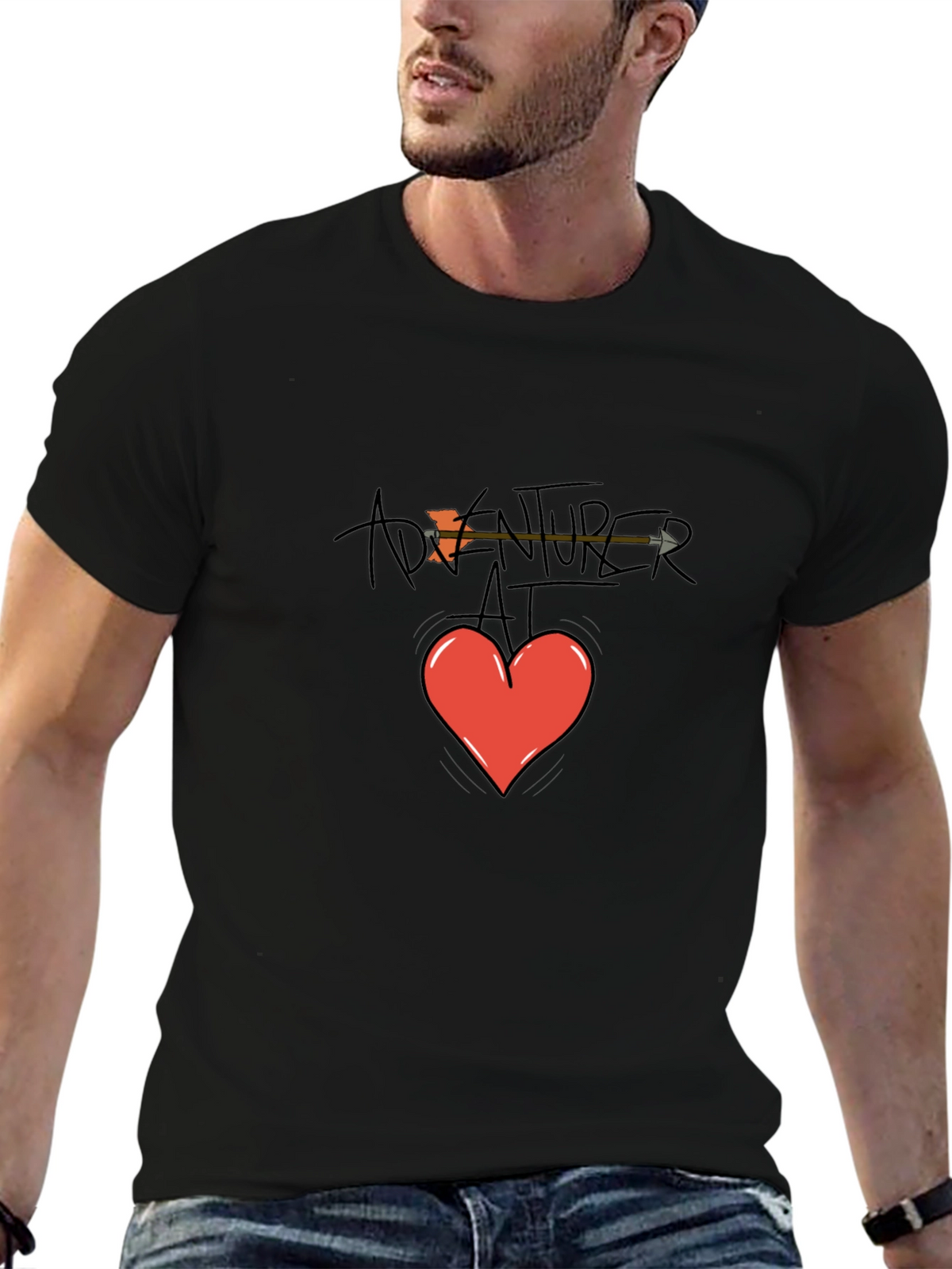 Adventurer at Heart Graphic T-Shirt