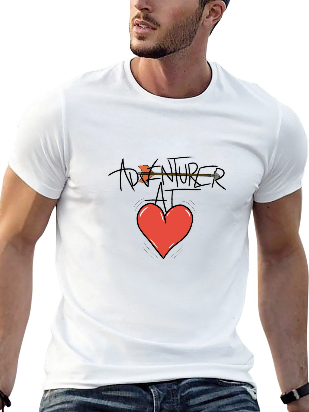 Adventurer at Heart Graphic T-Shirt