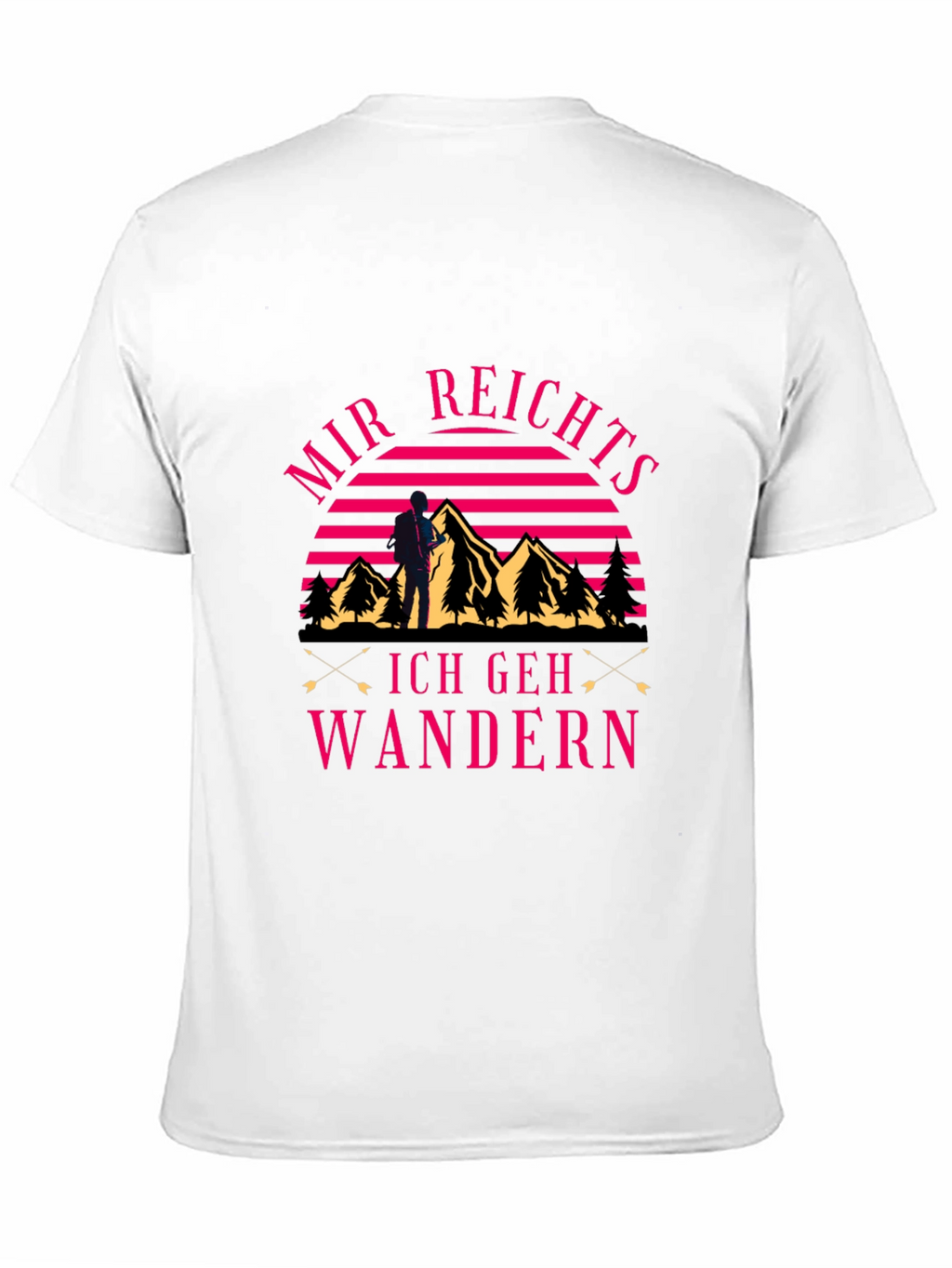 Mir Reichts Ich Geh Wandern Black Graphic Tee