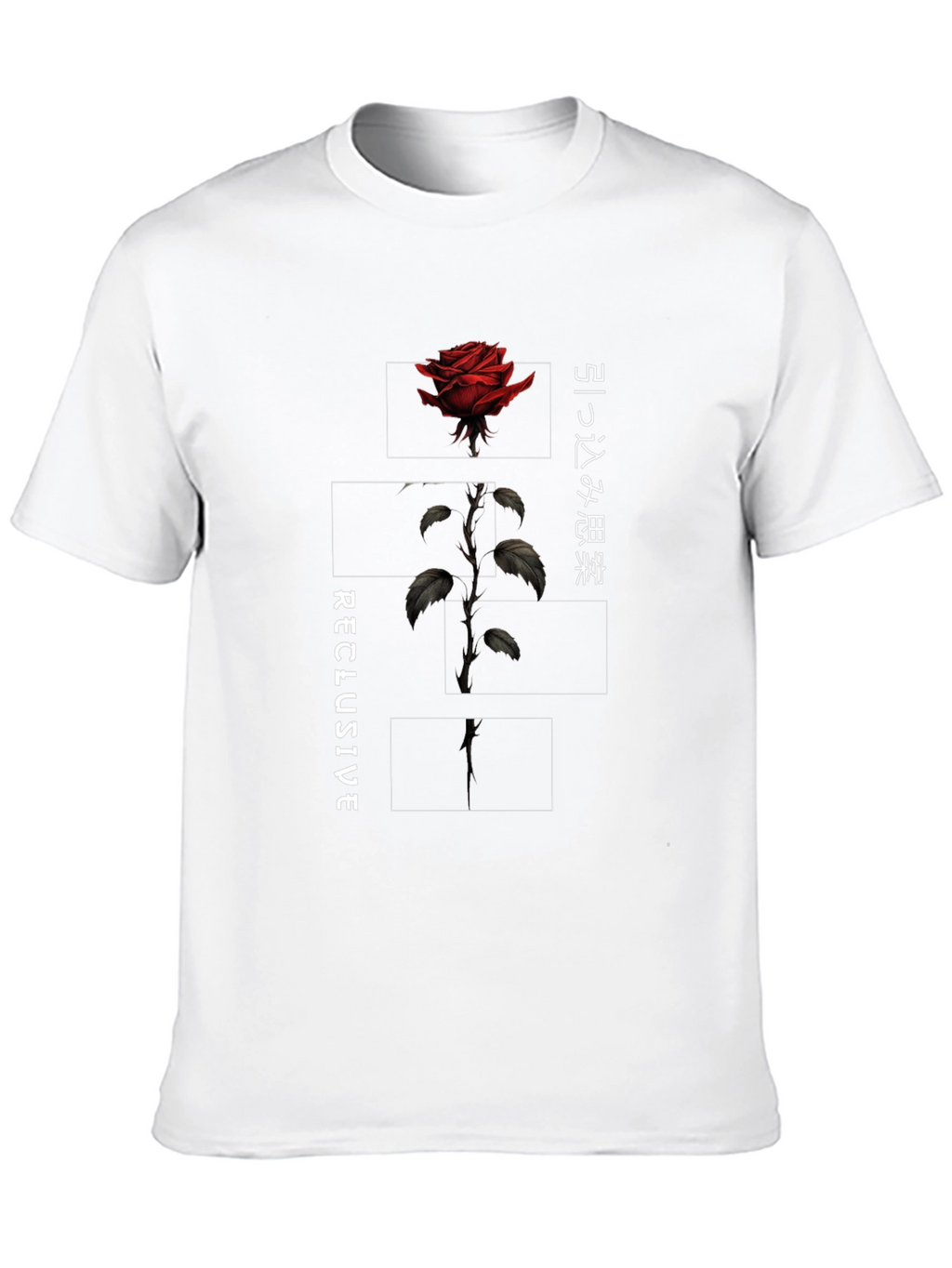 Reclusive Rose Graphic Tee - Black