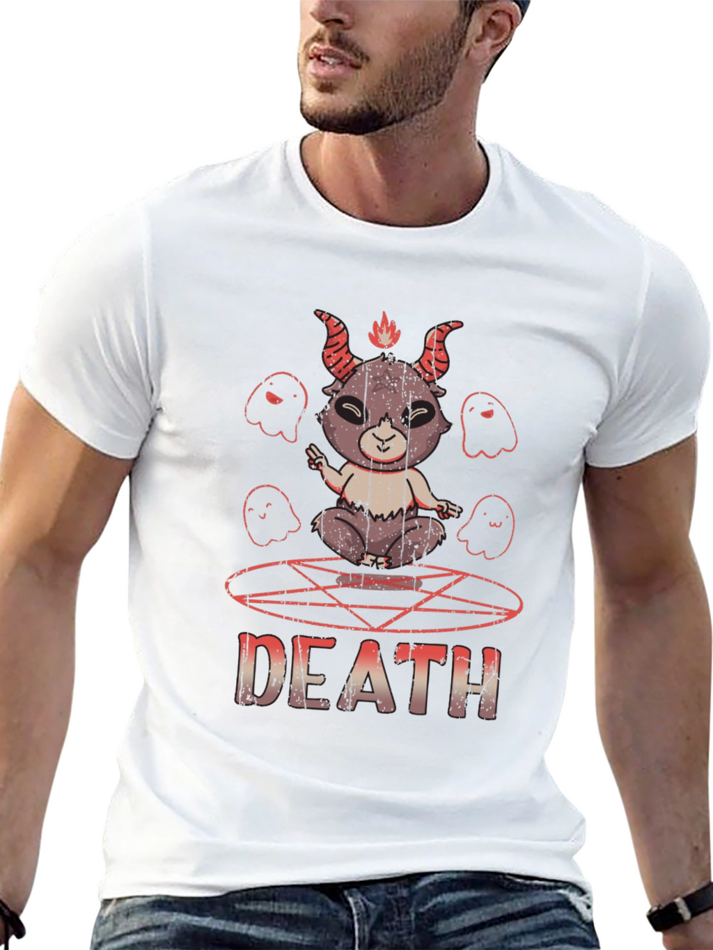 Cute Death T-Shirt - Goth Baphomet Tee