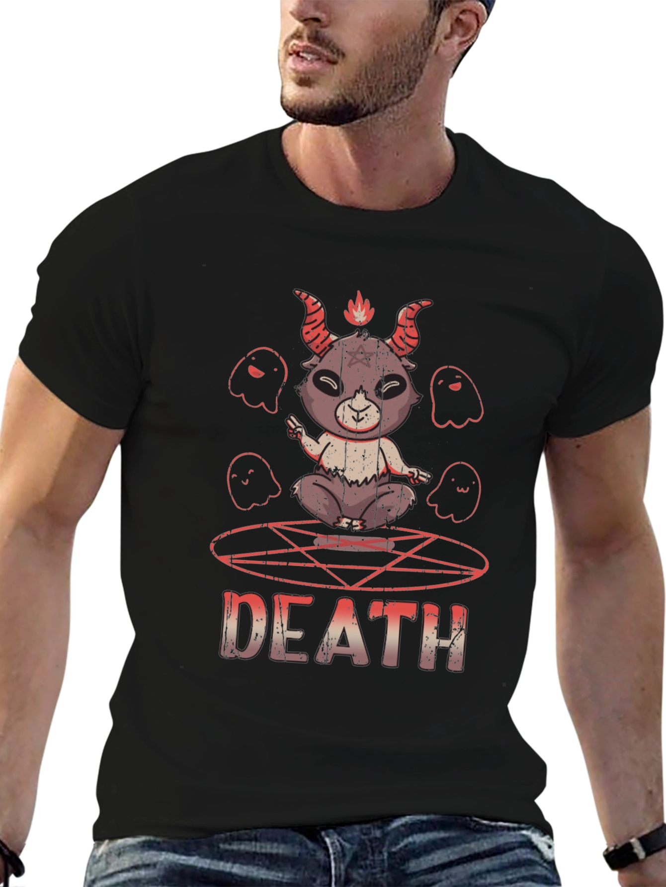 Cute Death T-Shirt - Goth Baphomet Tee