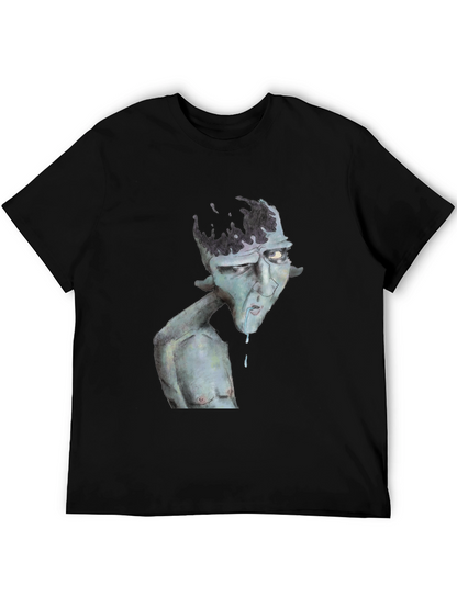 Unique Graphic Print Black T-Shirt