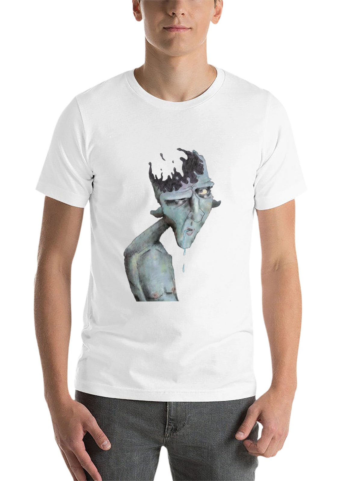 Unique Graphic Print Black T-Shirt