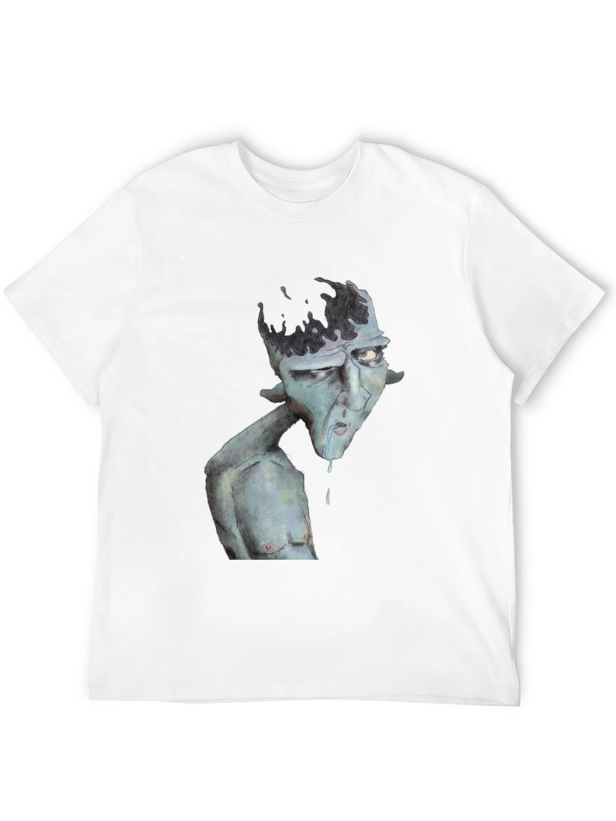Unique Graphic Print Black T-Shirt
