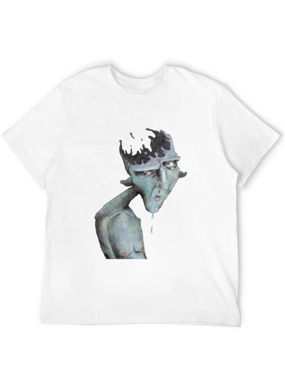 Unique Graphic Print Black T-Shirt