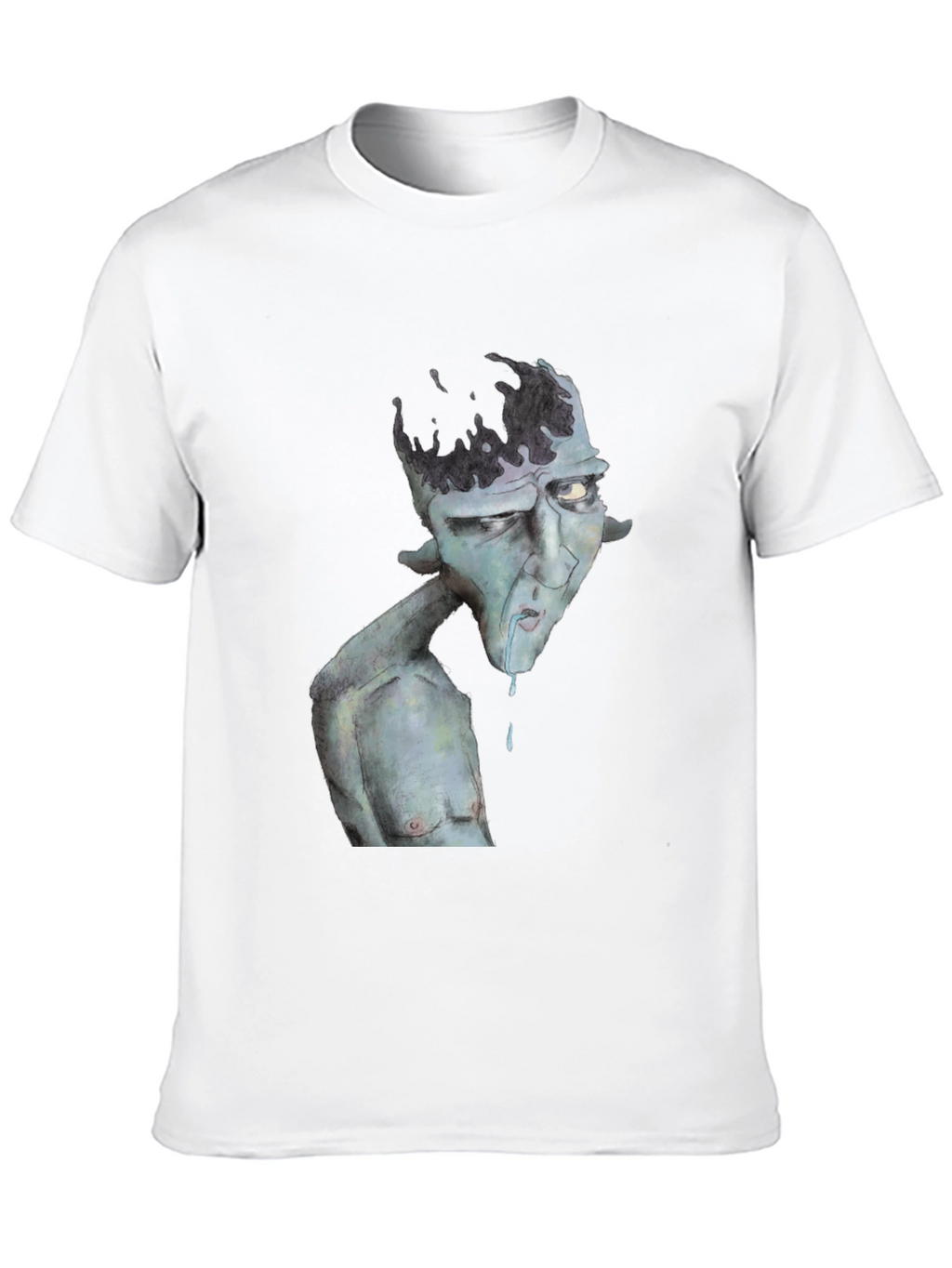 Unique Graphic Print Black T-Shirt