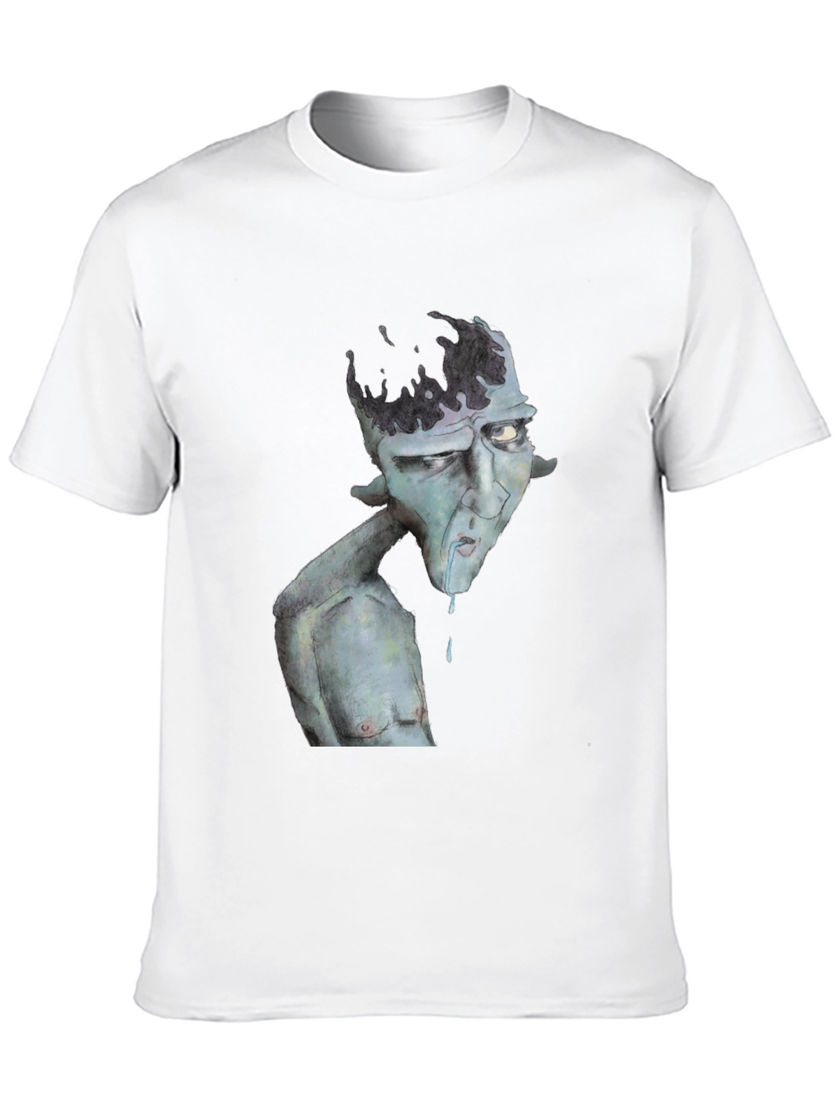 Unique Graphic Print Black T-Shirt