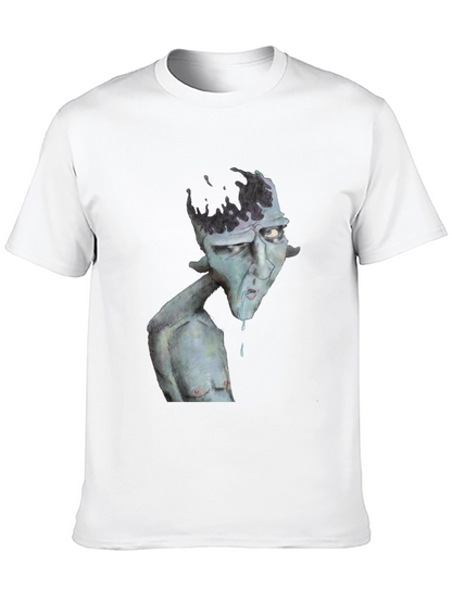 Unique Graphic Print Black T-Shirt