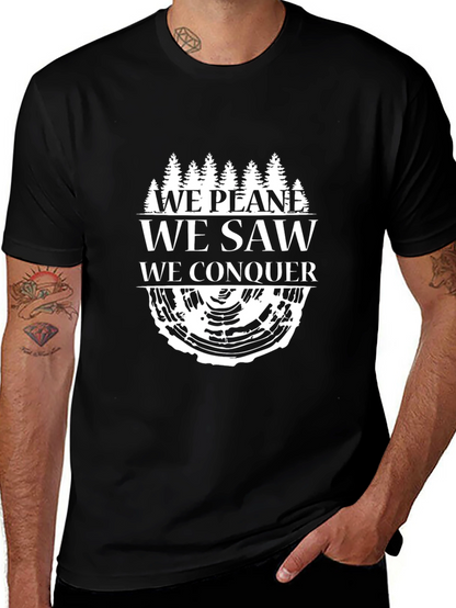 We Plane Saw Conquer Tree T-Shirt