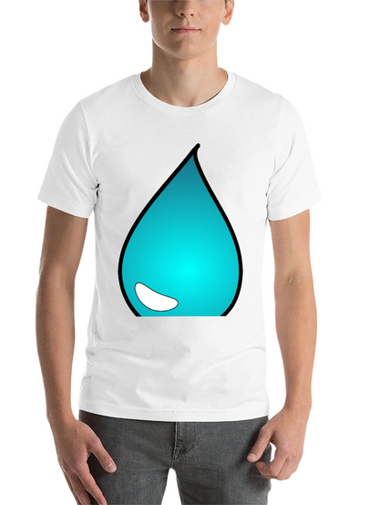 Teal Drop Graphic Tee - Casual Style