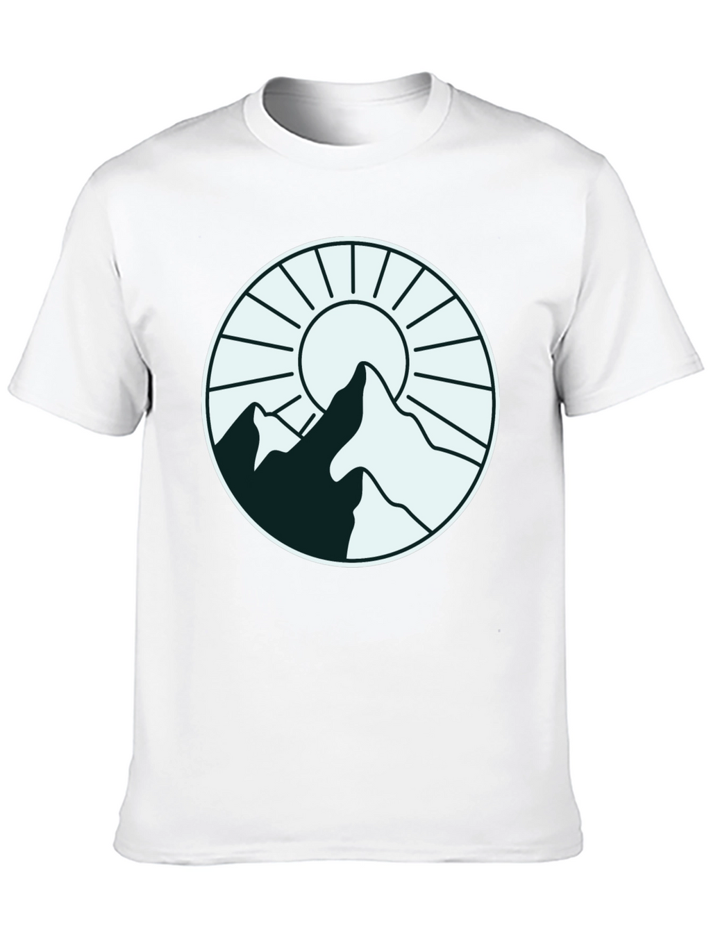 Mountain Sun Graphic Tee - Stylish Outdoor Design