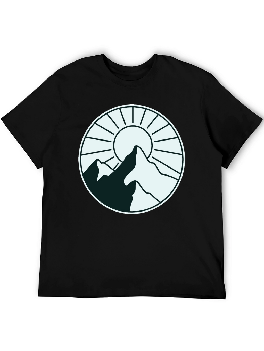 Mountain Sun Graphic Tee - Stylish Outdoor Design