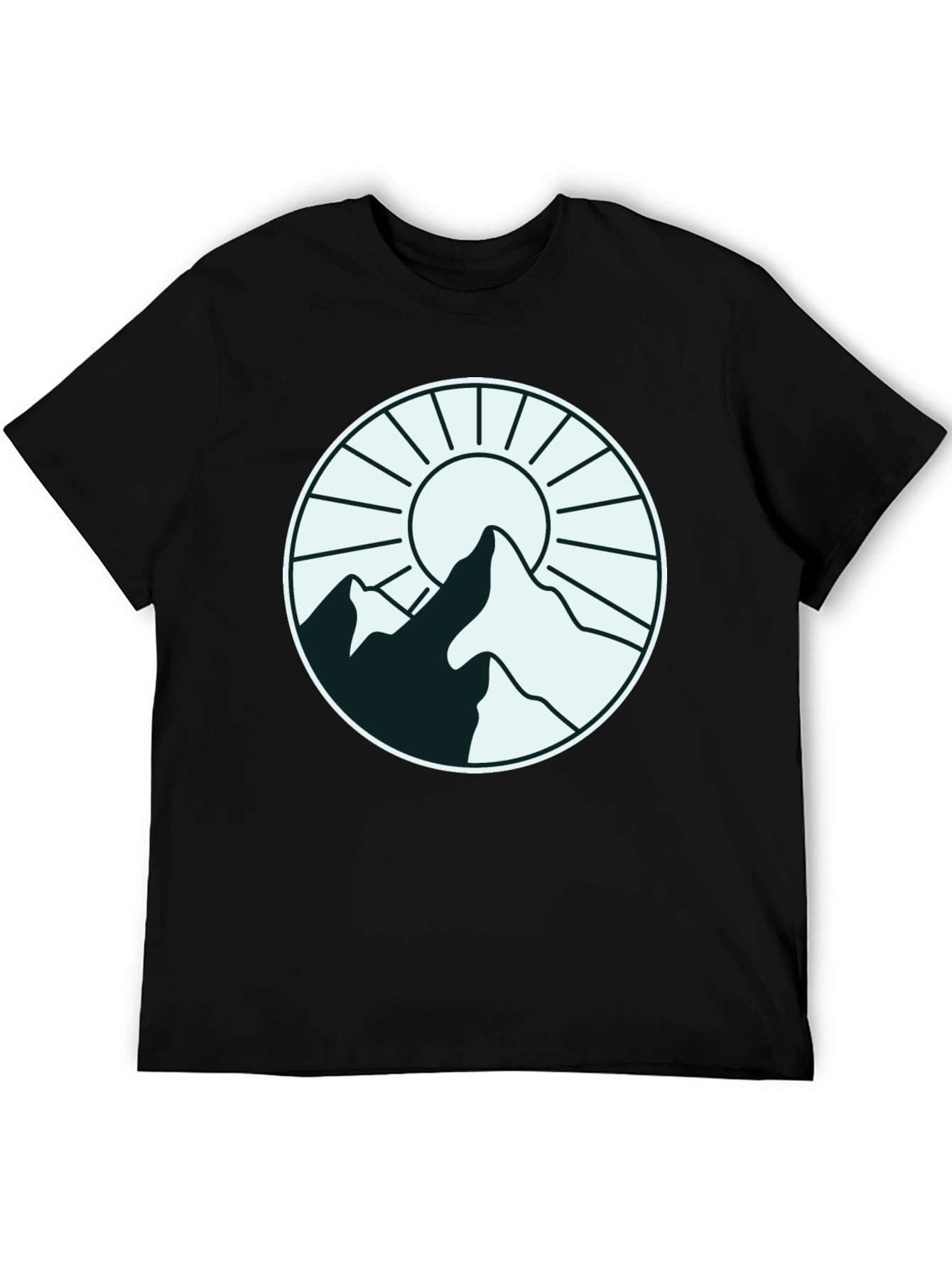 Mountain Sun Graphic Tee - Stylish Outdoor Design