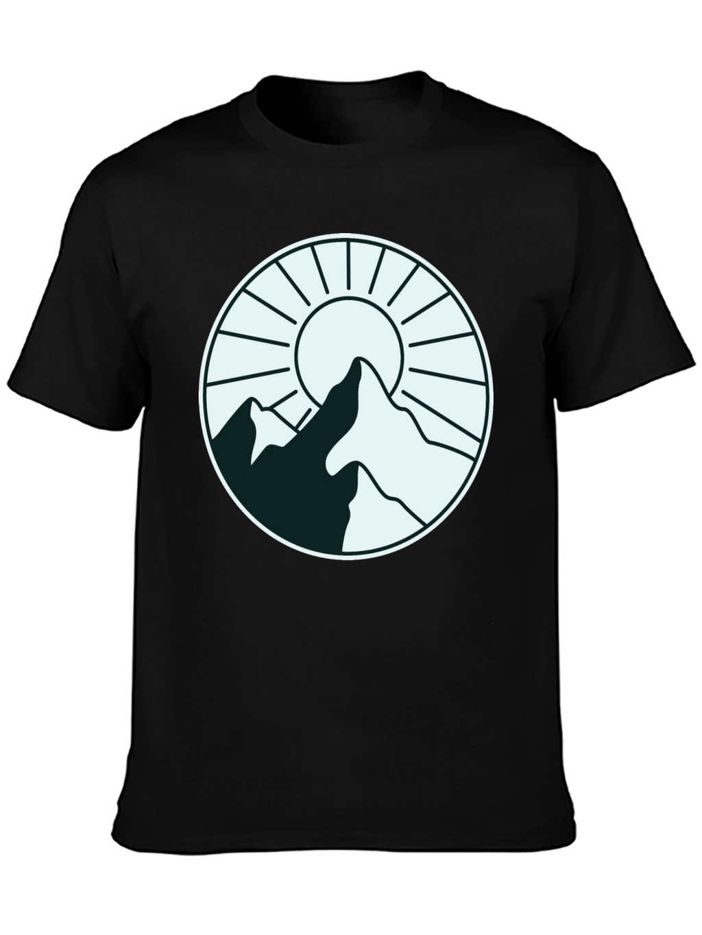 Mountain Sun Graphic Tee - Stylish Outdoor Design