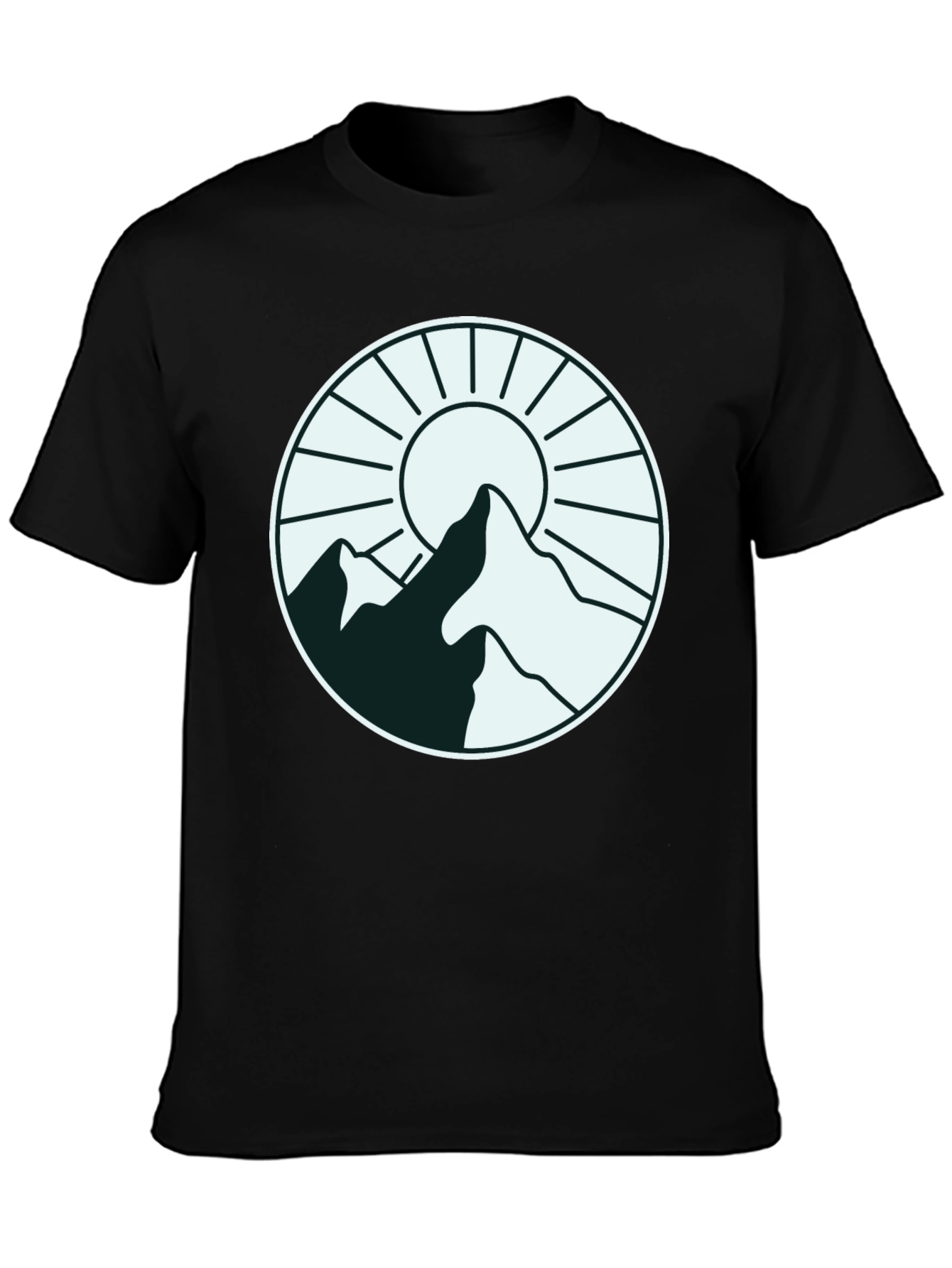 Mountain Sun Graphic Tee - Stylish Outdoor Design
