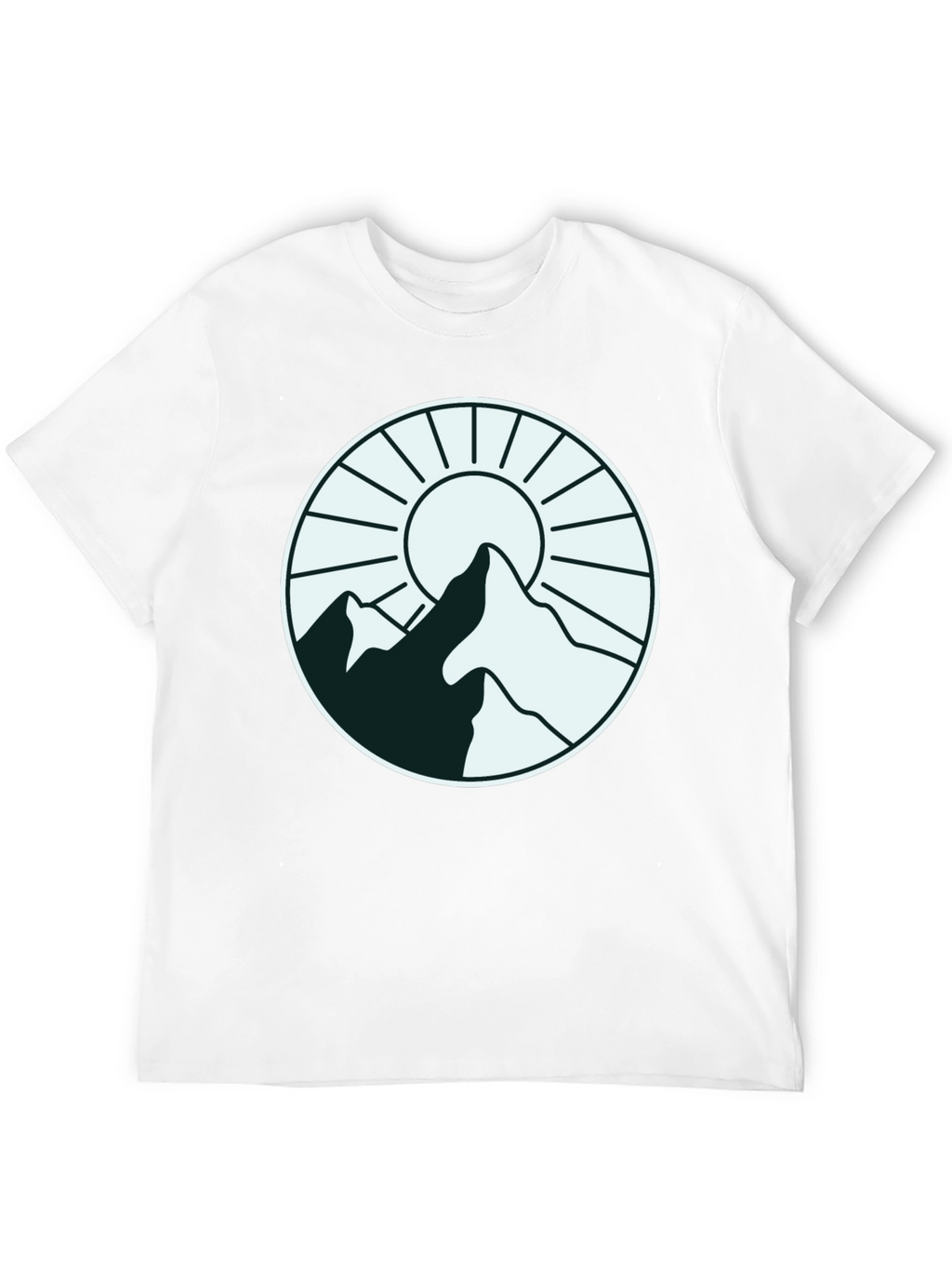Mountain Sun Graphic Tee - Stylish Outdoor Design