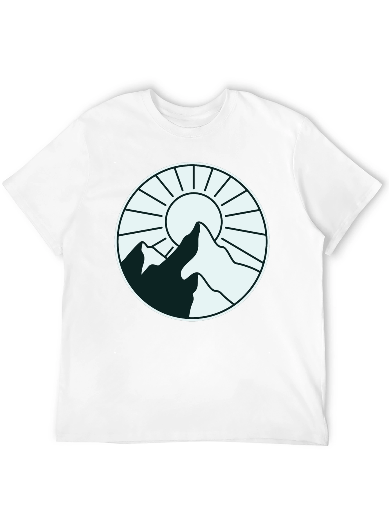 Mountain Sun Graphic Tee - Stylish Outdoor Design
