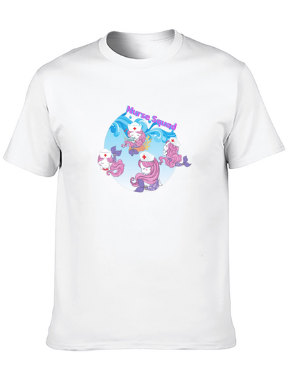 Nurse Squad Mermaid Graphic T-Shirt