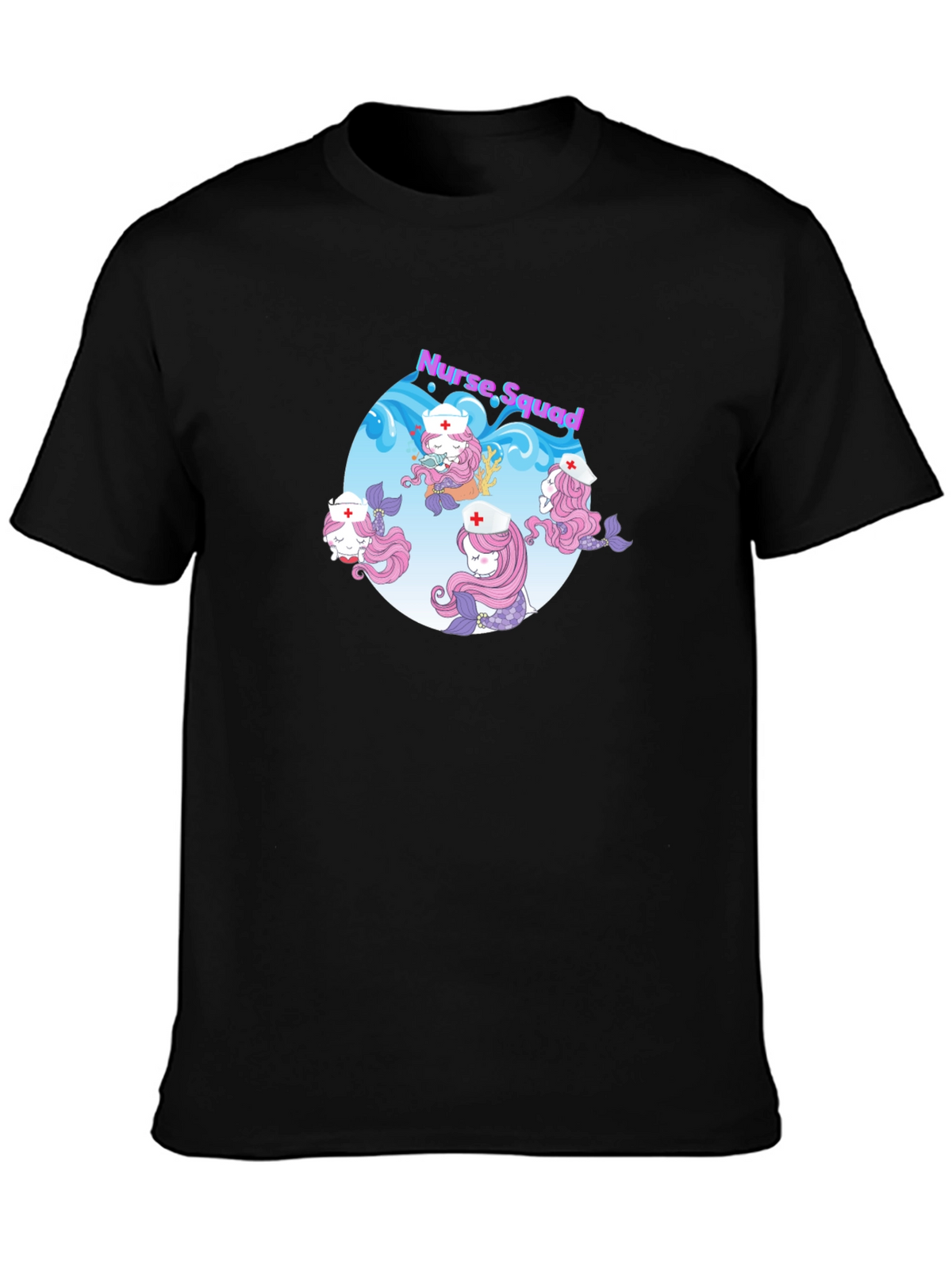 Nurse Squad Mermaid Graphic T-Shirt