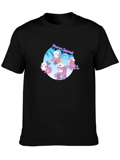 Nurse Squad Mermaid Graphic T-Shirt