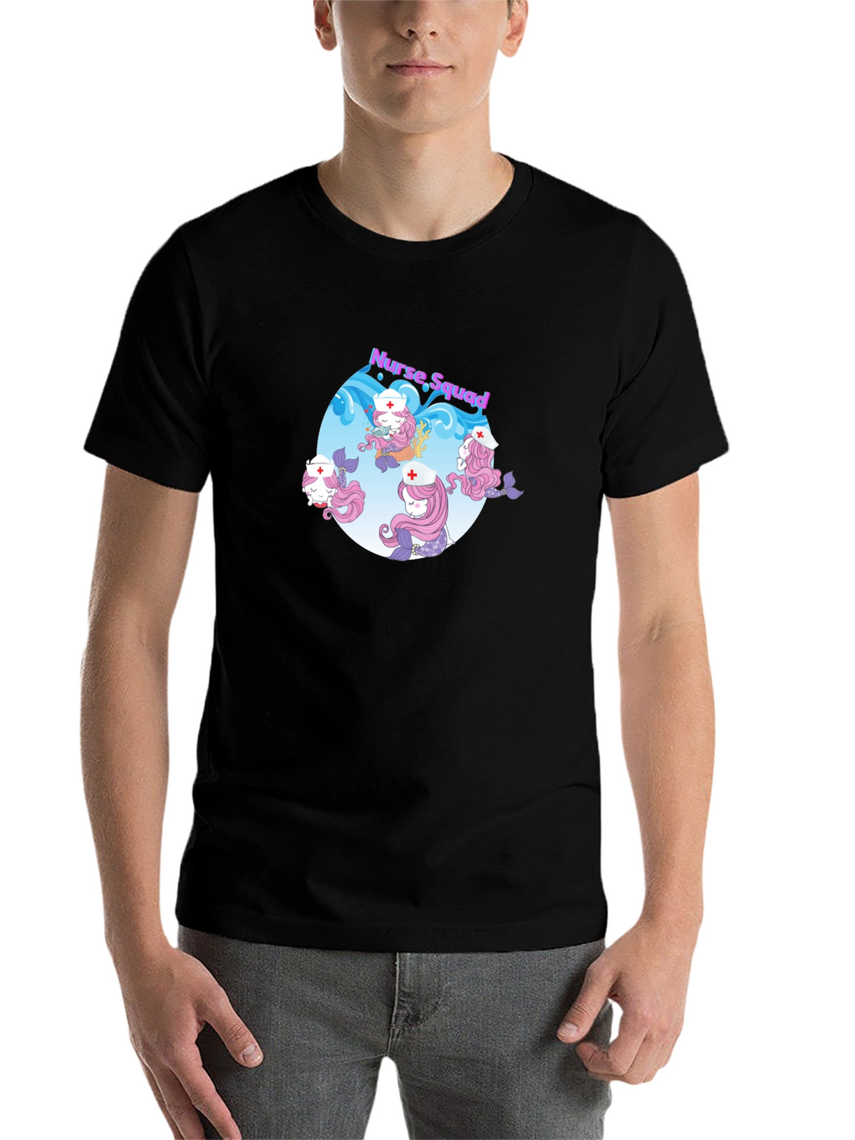 Nurse Squad Mermaid Graphic T-Shirt
