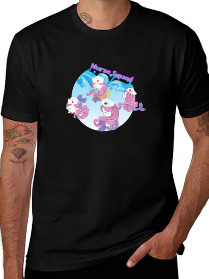 Nurse Squad Mermaid Graphic T-Shirt