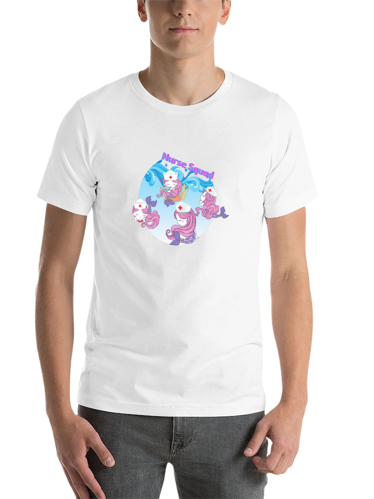Nurse Squad Mermaid Graphic T-Shirt