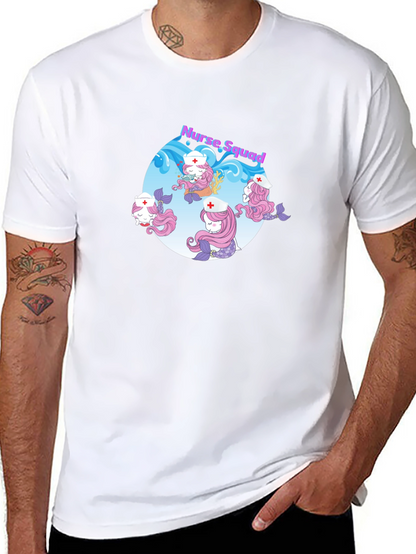 Nurse Squad Mermaid Graphic T-Shirt