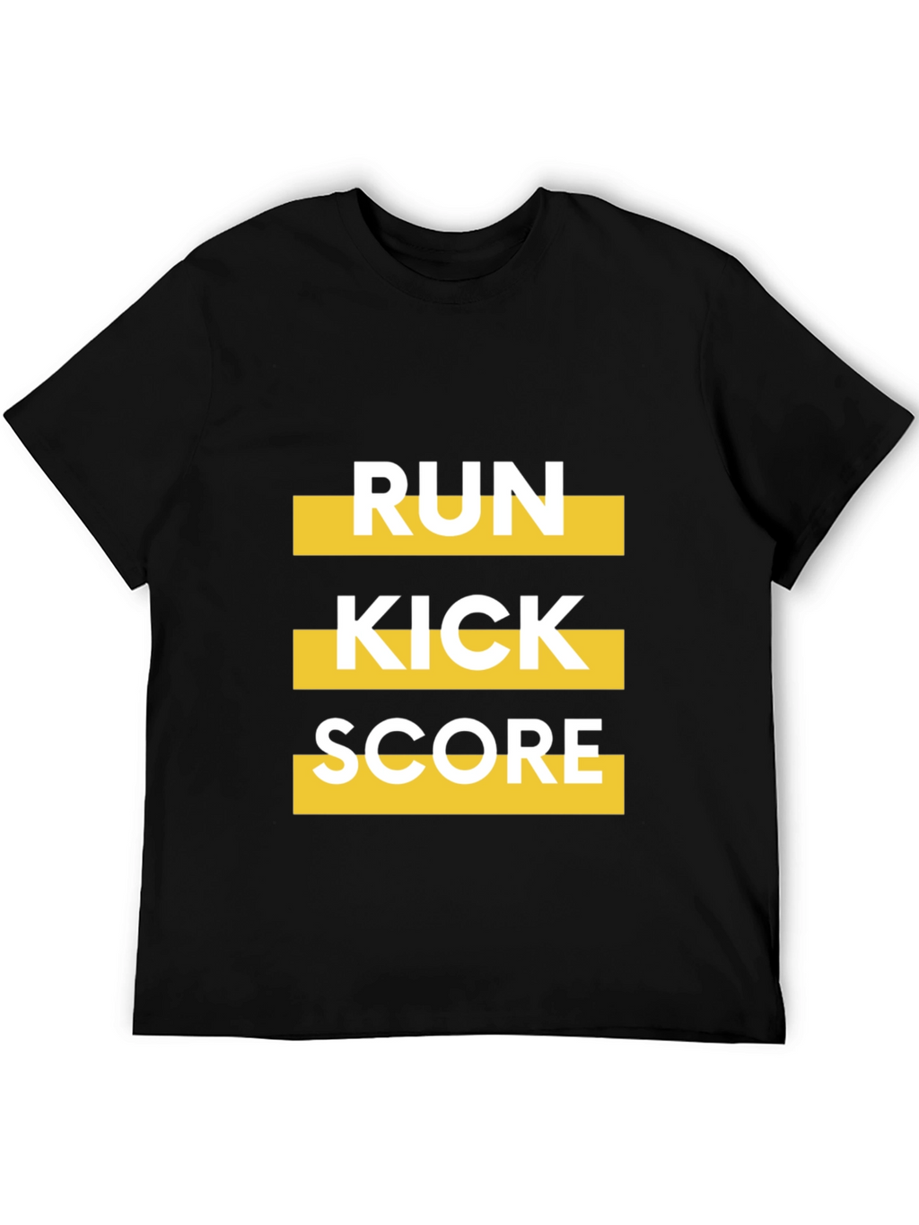 Run Kick Score Black Graphic Tee