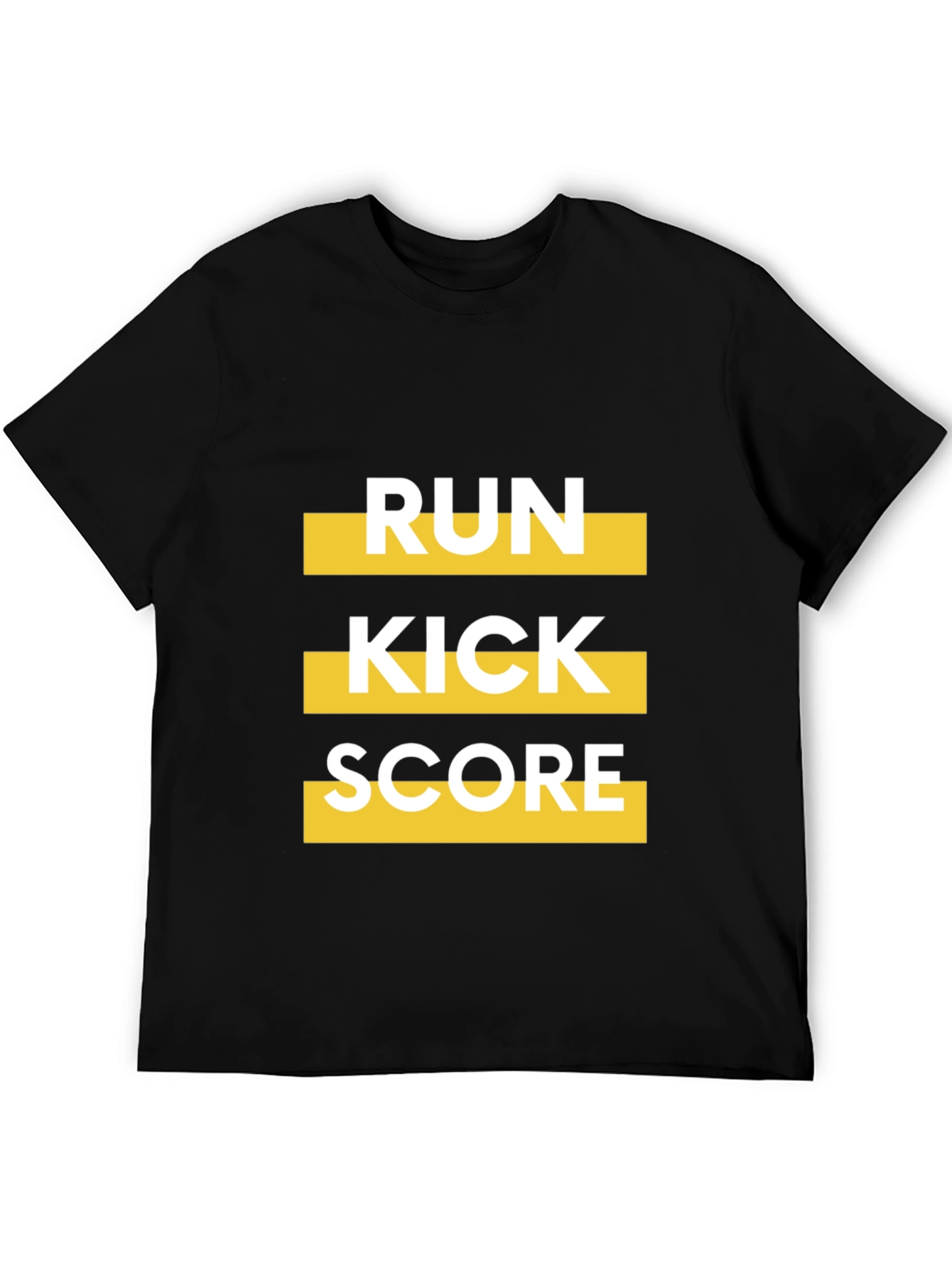Run Kick Score Black Graphic Tee