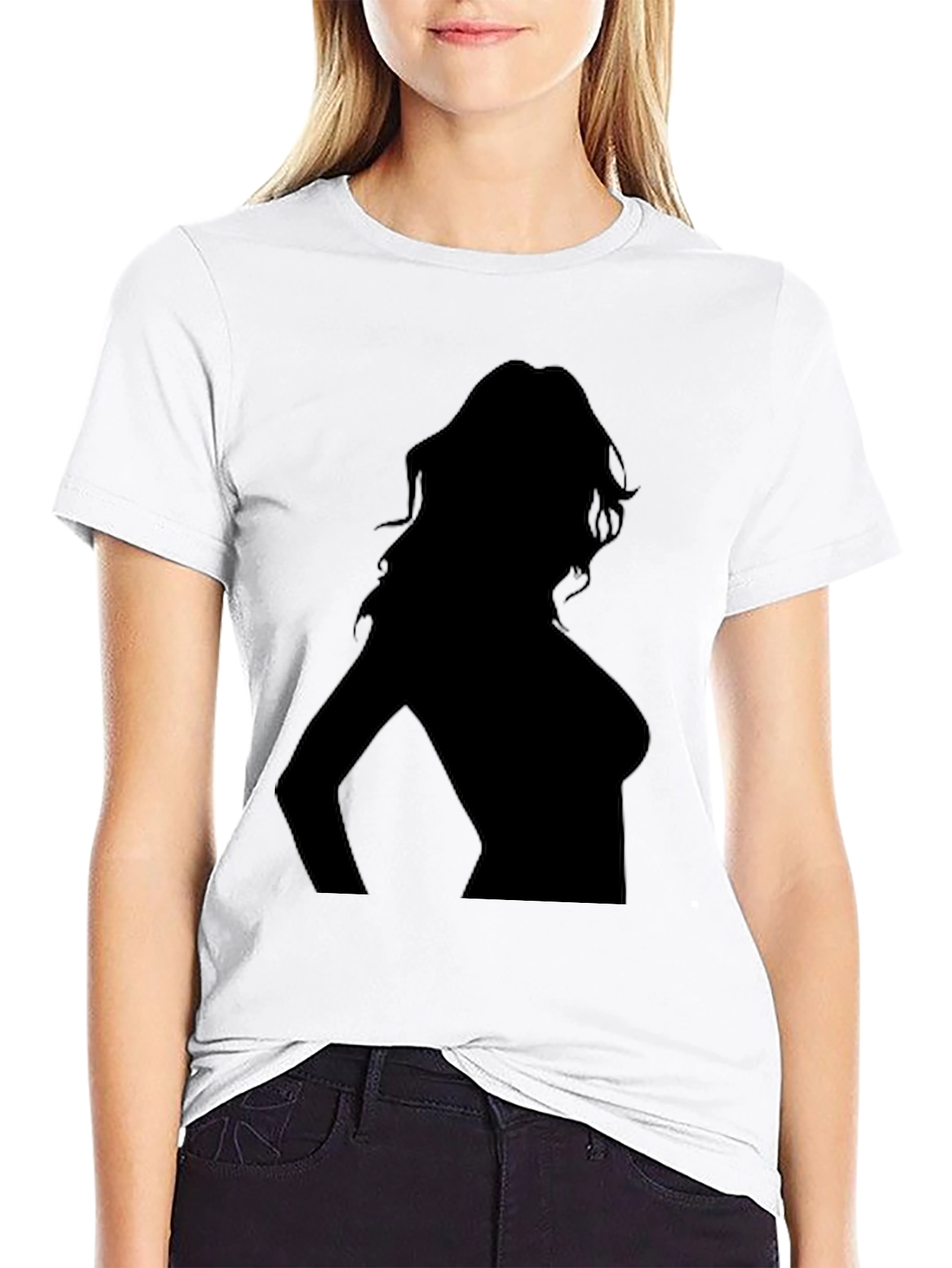 Silhouette Tee - Sleek Black T-Shirt