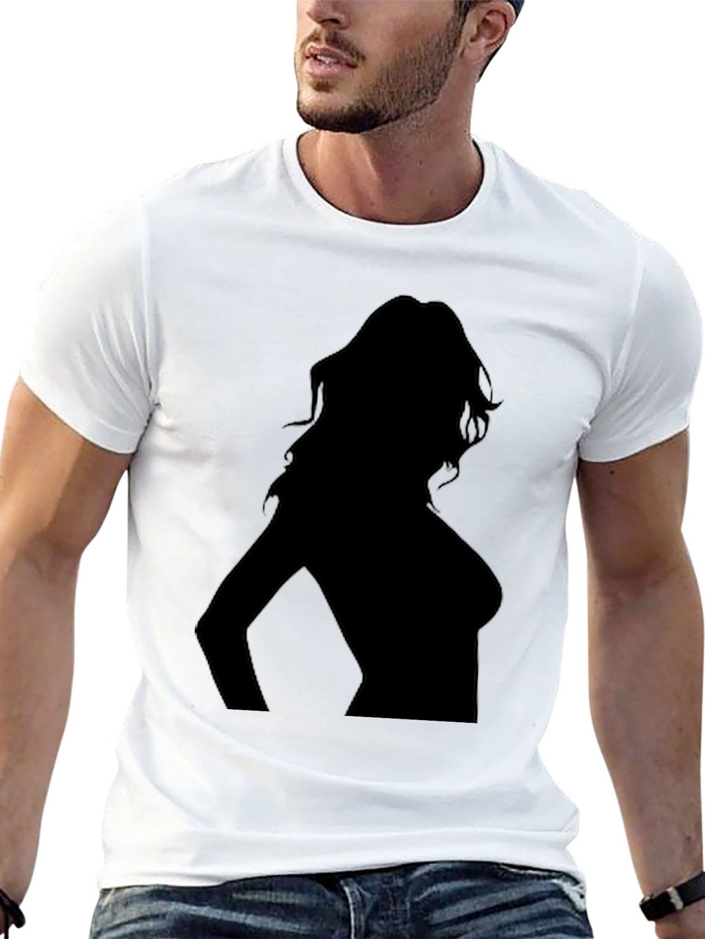 Silhouette Tee - Sleek Black T-Shirt