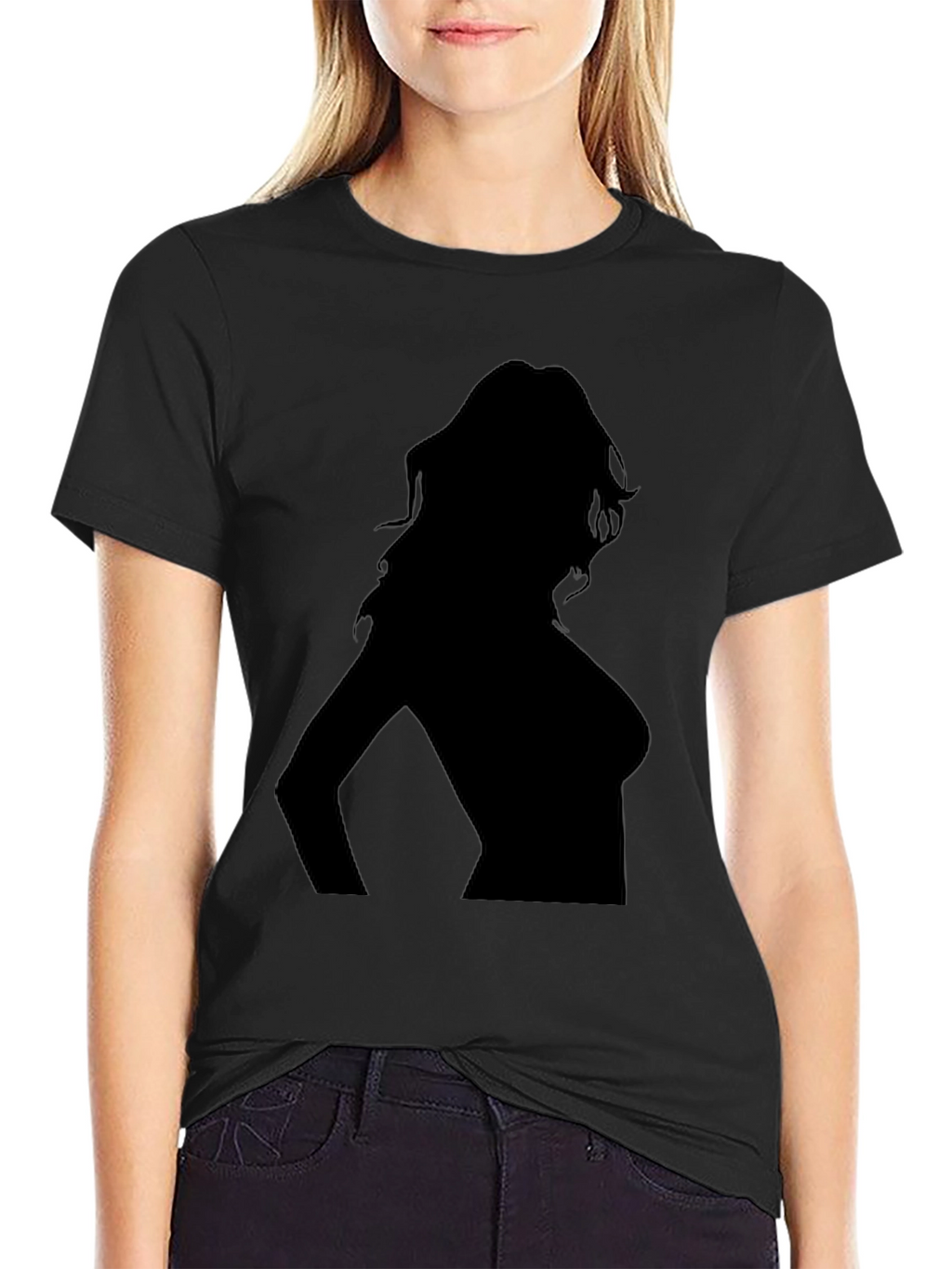 Silhouette Tee - Sleek Black T-Shirt