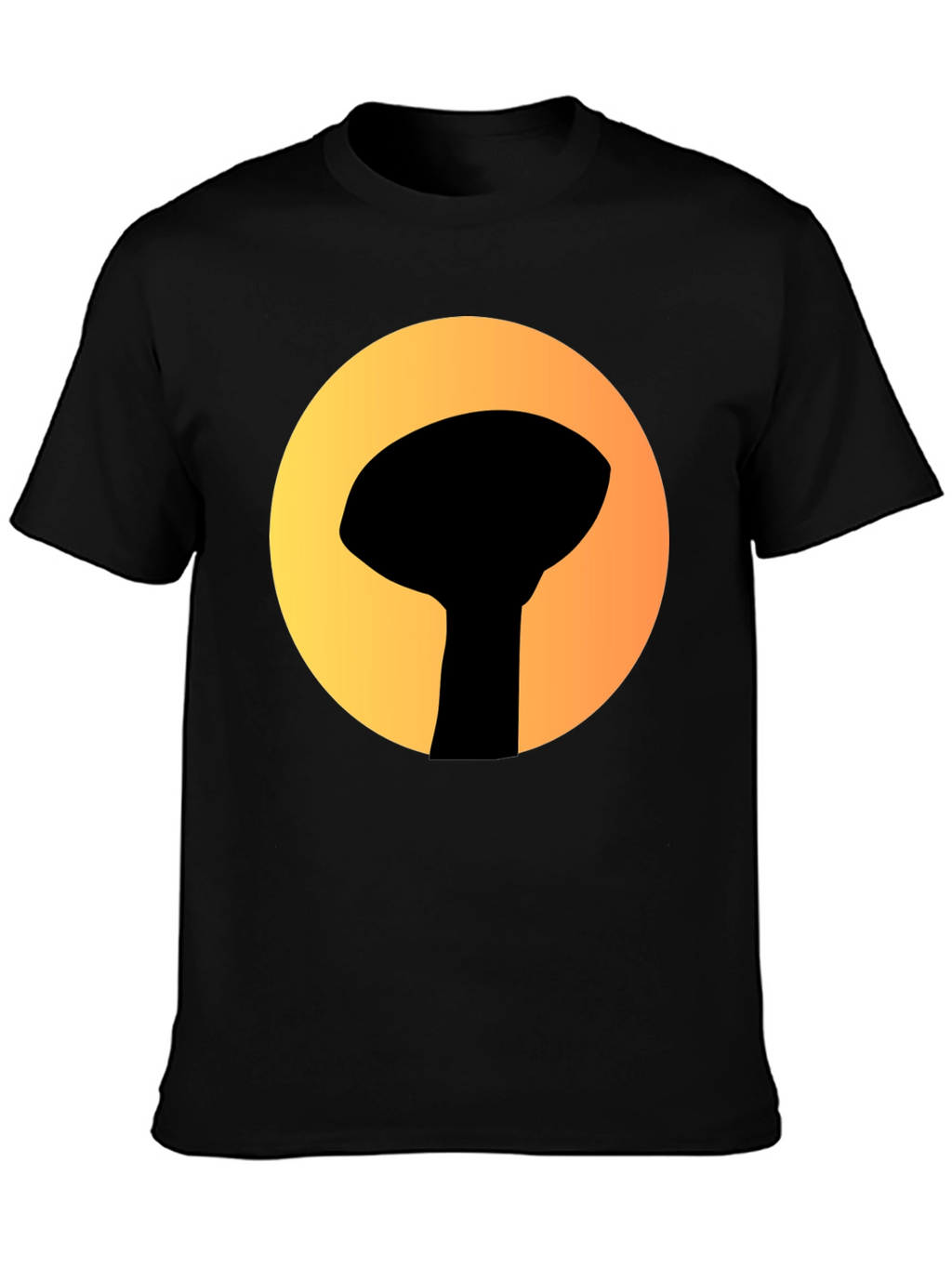 Graphic Tee: Silhouette Water Tower Art T-Shirt