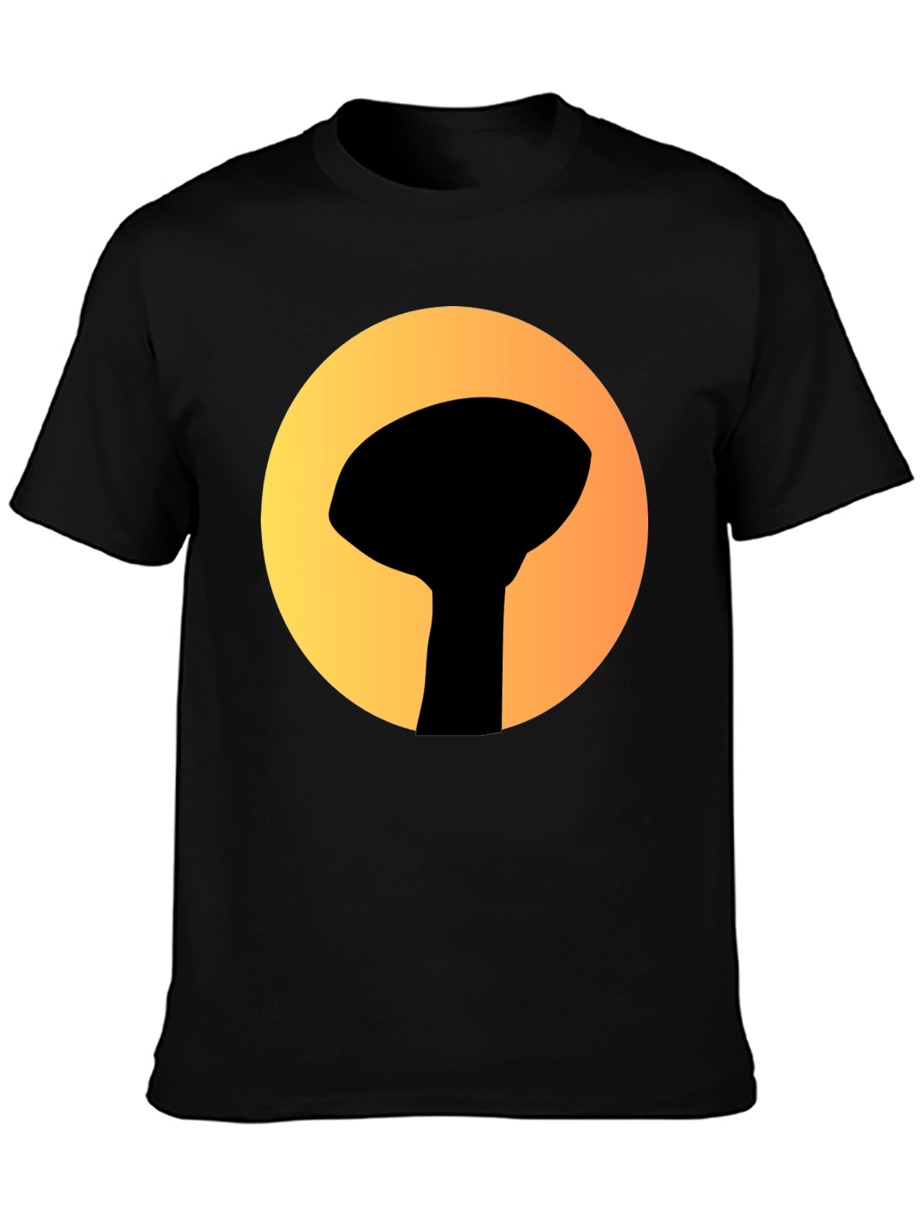 Graphic Tee: Silhouette Water Tower Art T-Shirt