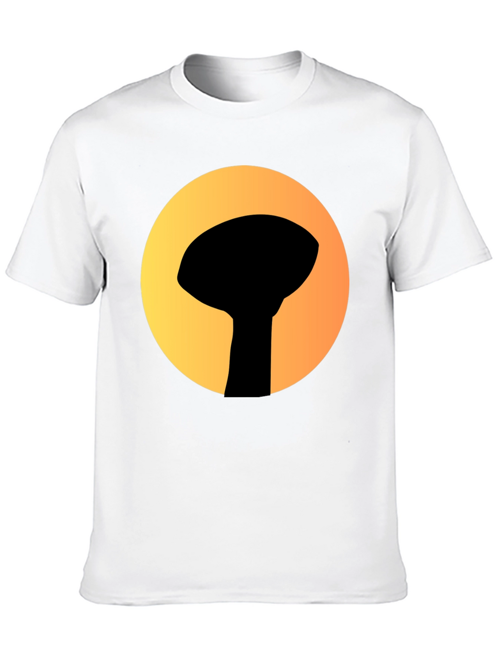 Graphic Tee: Silhouette Water Tower Art T-Shirt