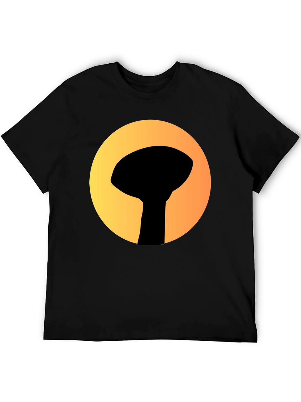 Graphic Tee: Silhouette Water Tower Art T-Shirt